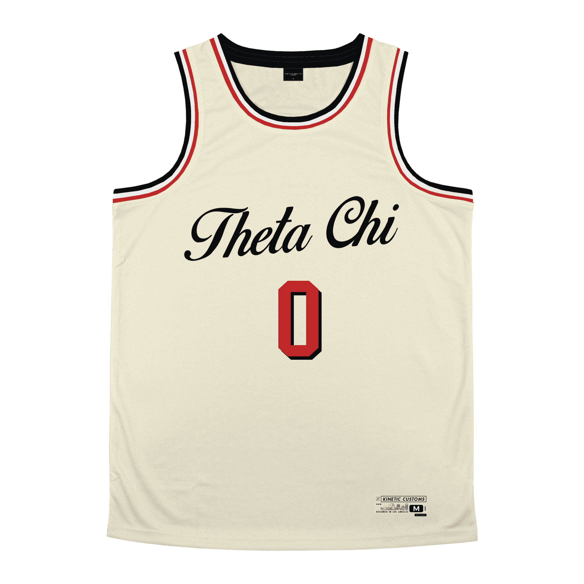 Theta Chi - VIntage Cream Basketball Jersey