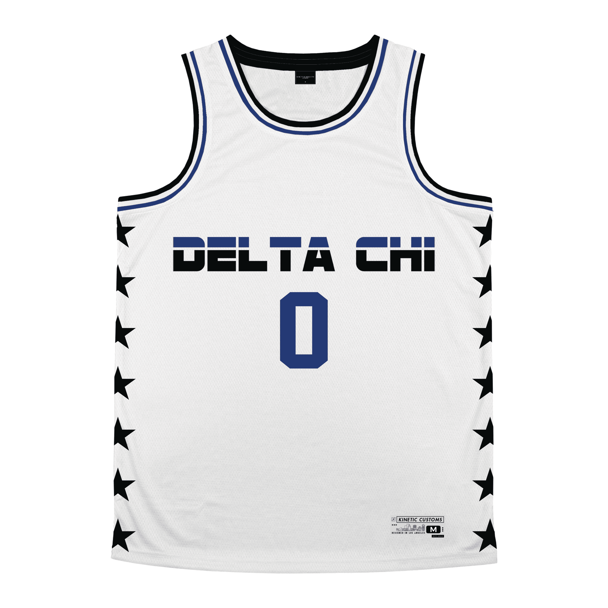 Delta Chi - Black Star Basketball Jersey