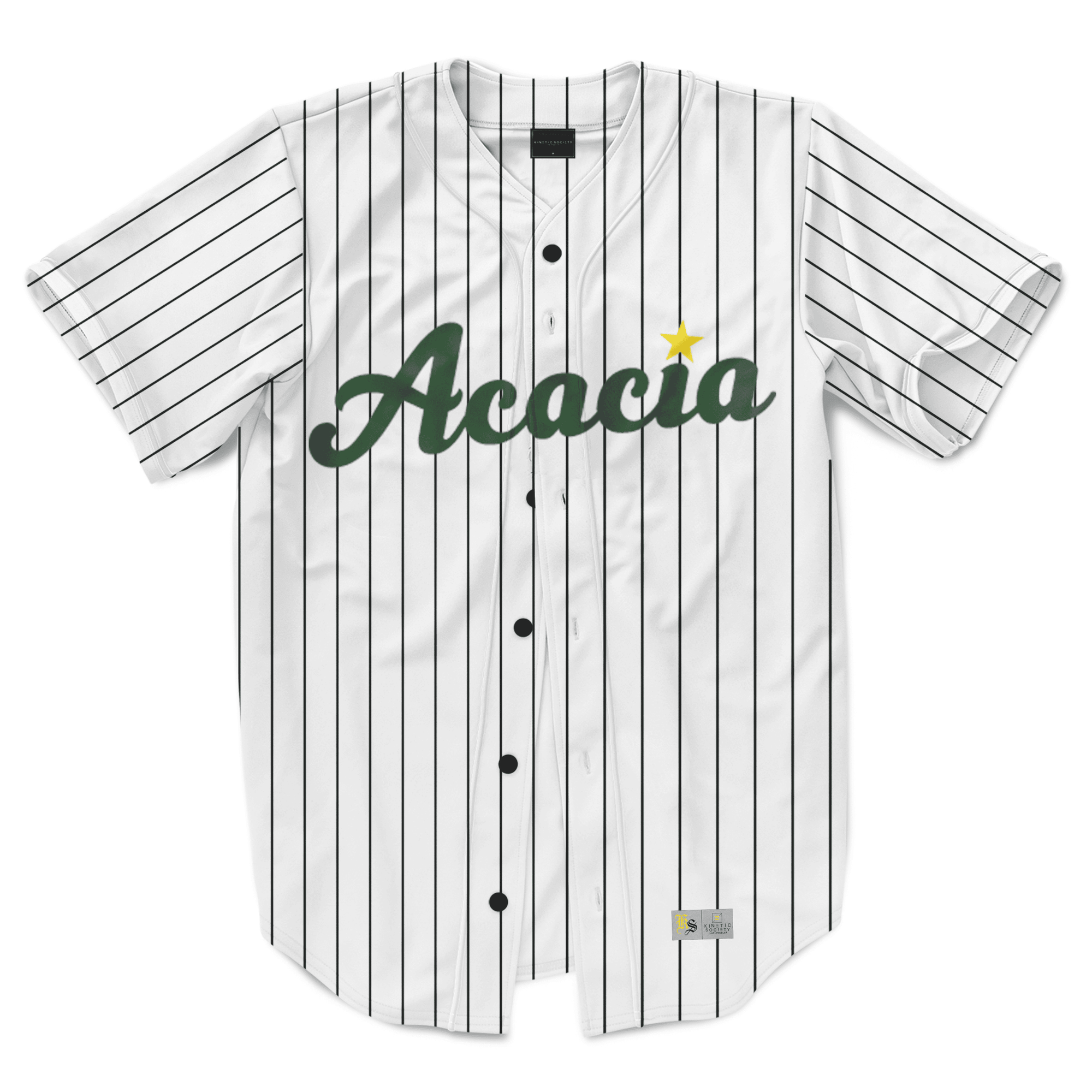 Acacia - Green Pinstripe Baseball Jersey