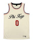 Phi Kappa Sigma - VIntage Cream Basketball Jersey