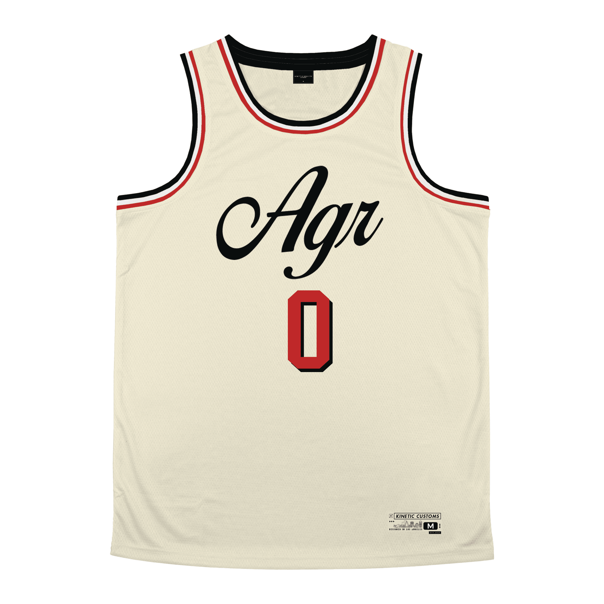 Alpha Gamma Rho - VIntage Cream Basketball Jersey