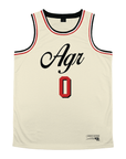 Alpha Gamma Rho - VIntage Cream Basketball Jersey