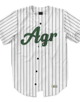 Alpha Gamma Rho - Green Pinstripe Baseball Jersey
