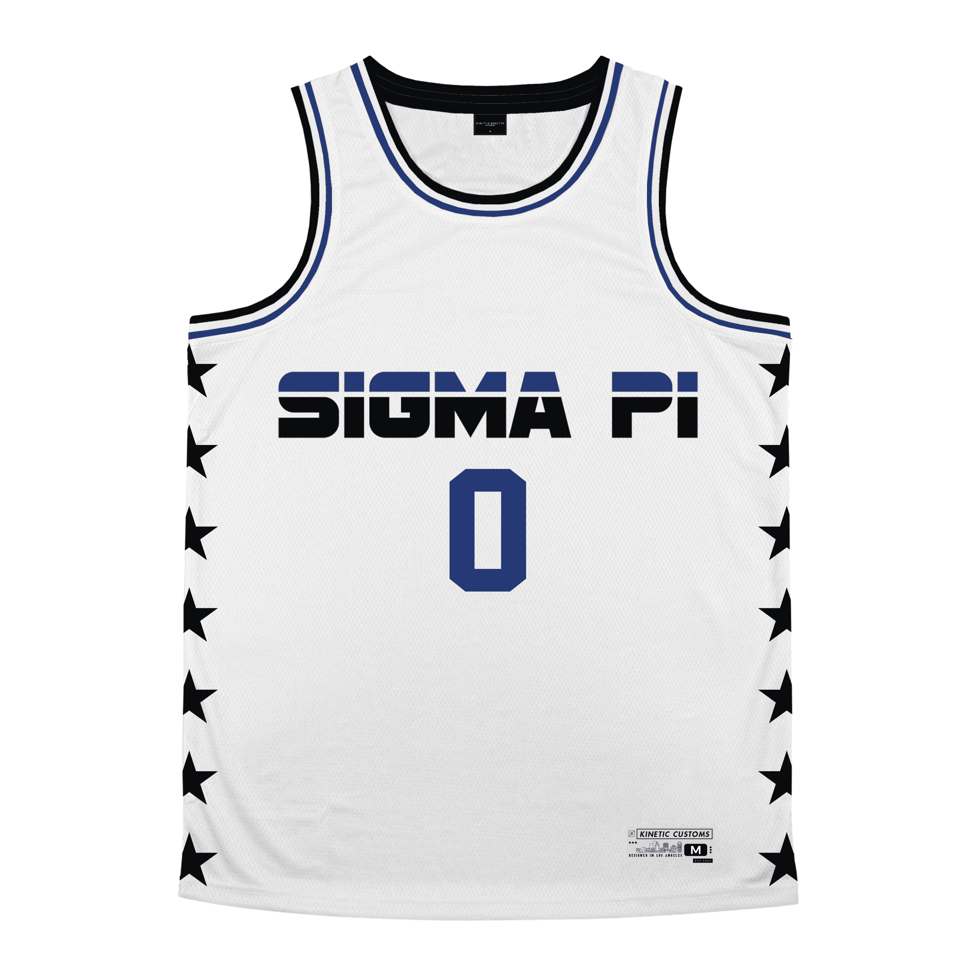 Sigma Pi - Black Star Basketball Jersey