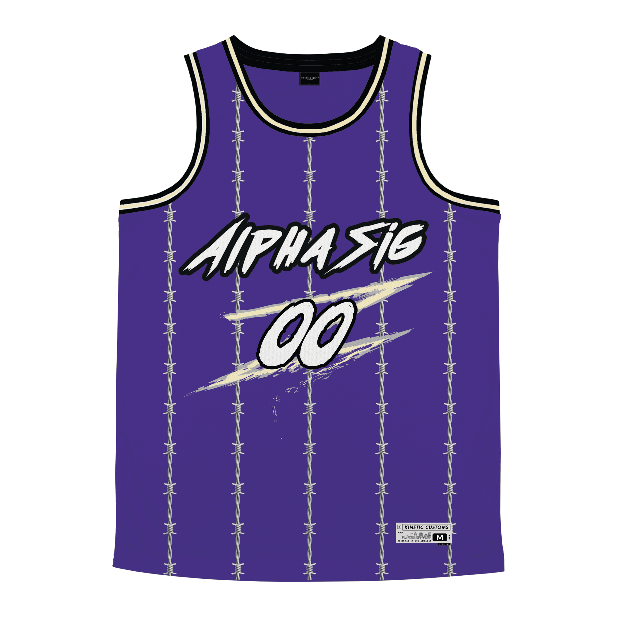 Alpha Sigma Phi - Barbed Wire Basketball Jersey