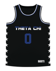 Theta Chi - Black Star Night Mode Basketball Jersey
