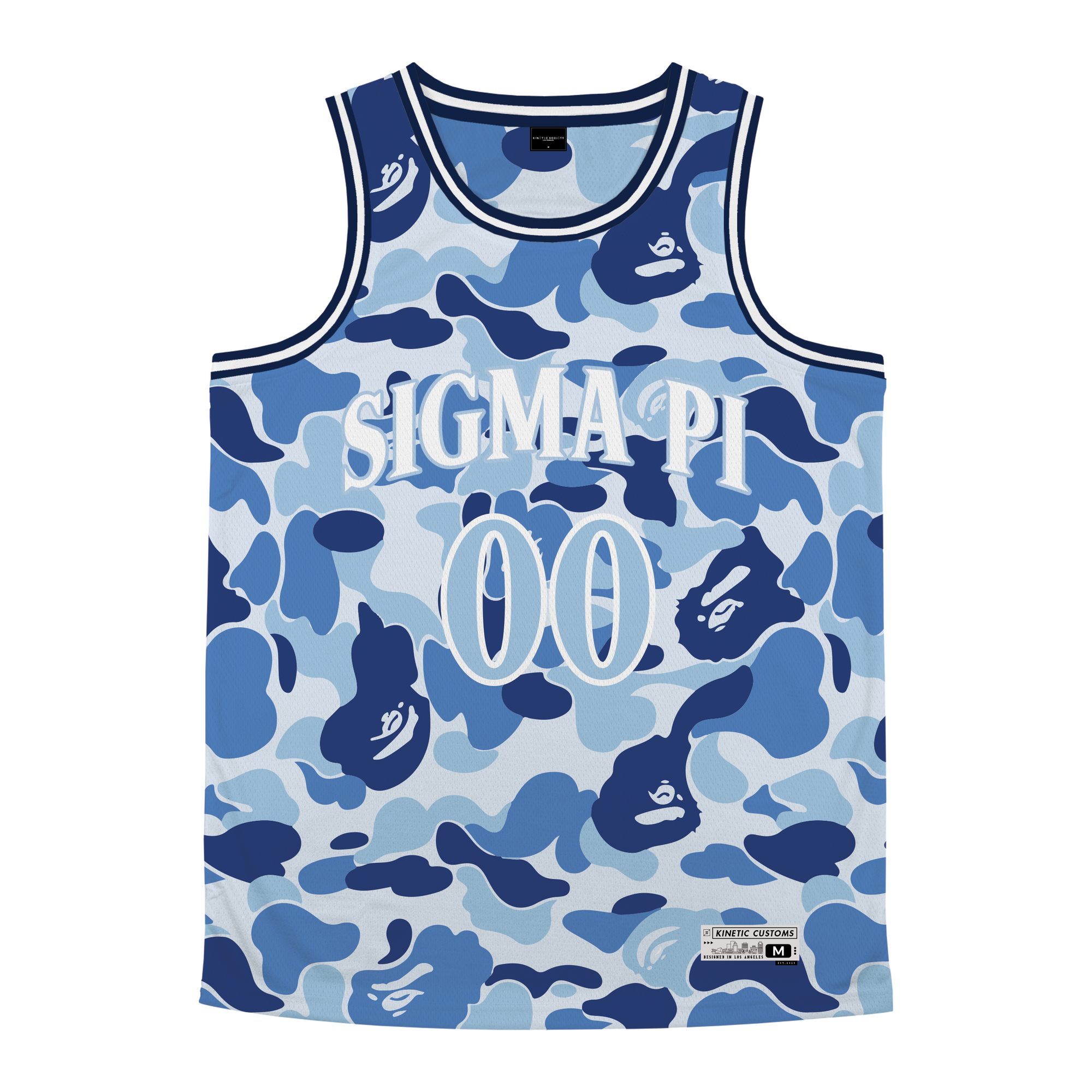 Sigma Pi - Blue Camo Basketball Jersey