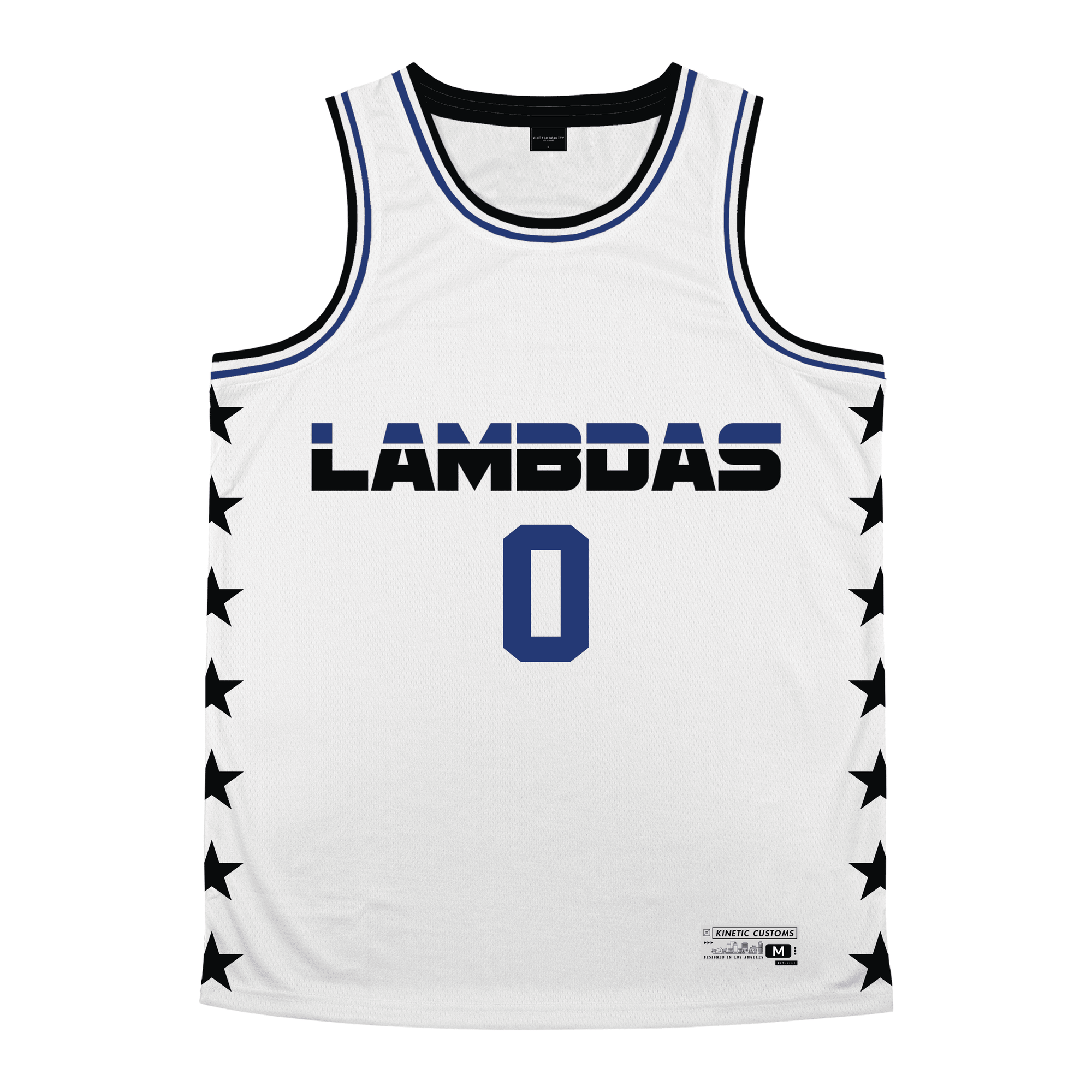 Lambda Phi Epsilon - Black Star Basketball Jersey