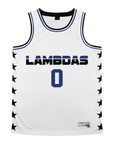Lambda Phi Epsilon - Black Star Basketball Jersey