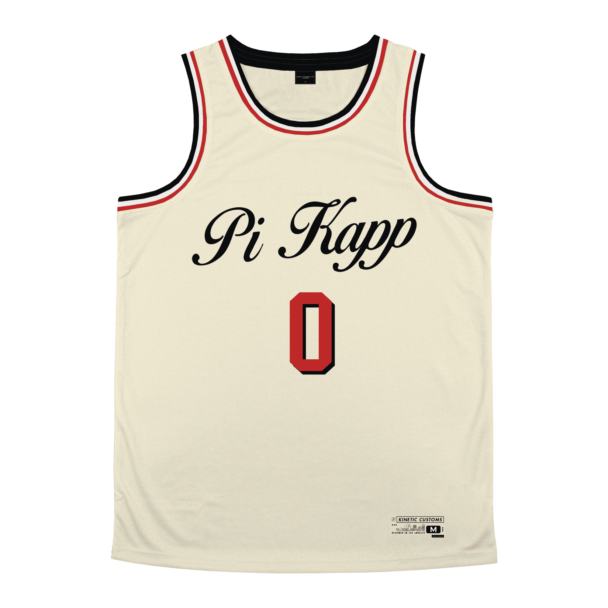 Pi Kappa Phi - VIntage Cream Basketball Jersey