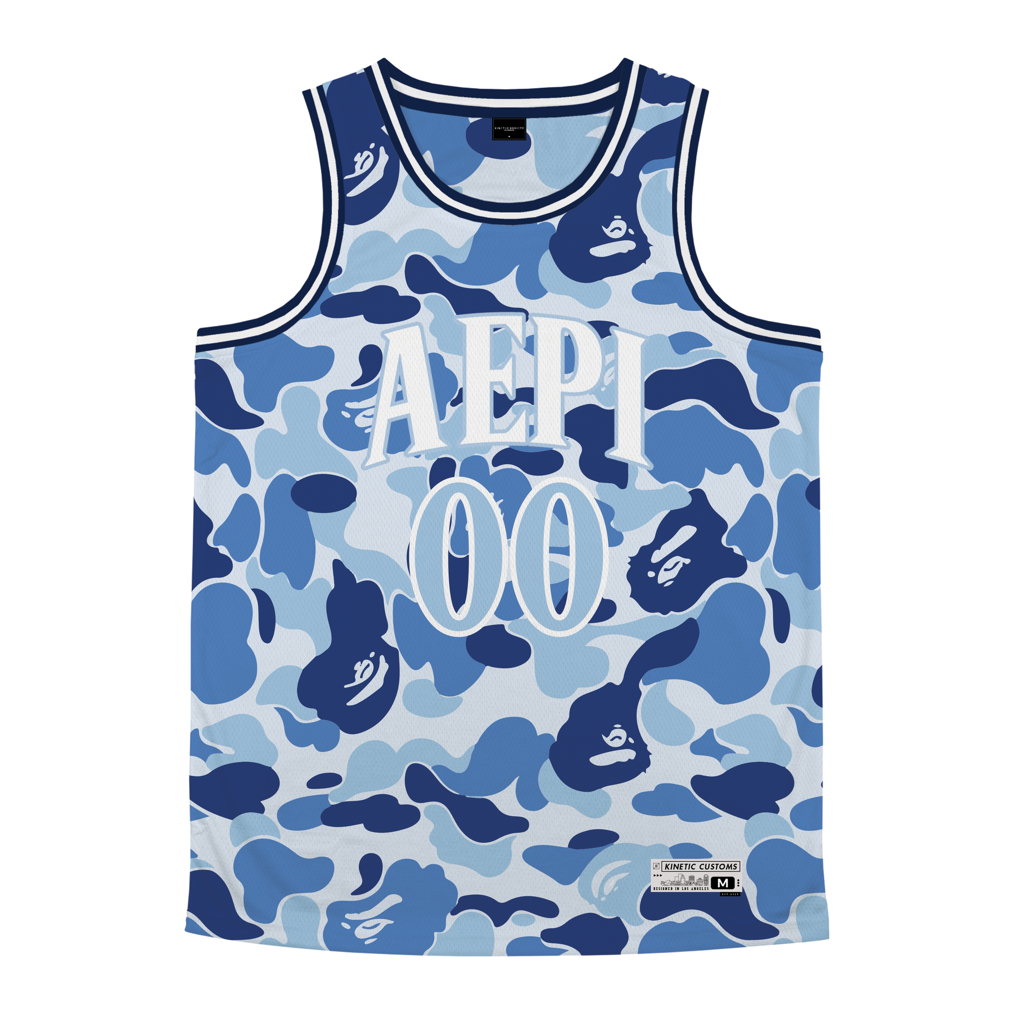 Alpha Epsilon Pi - Blue Camo Basketball Jersey
