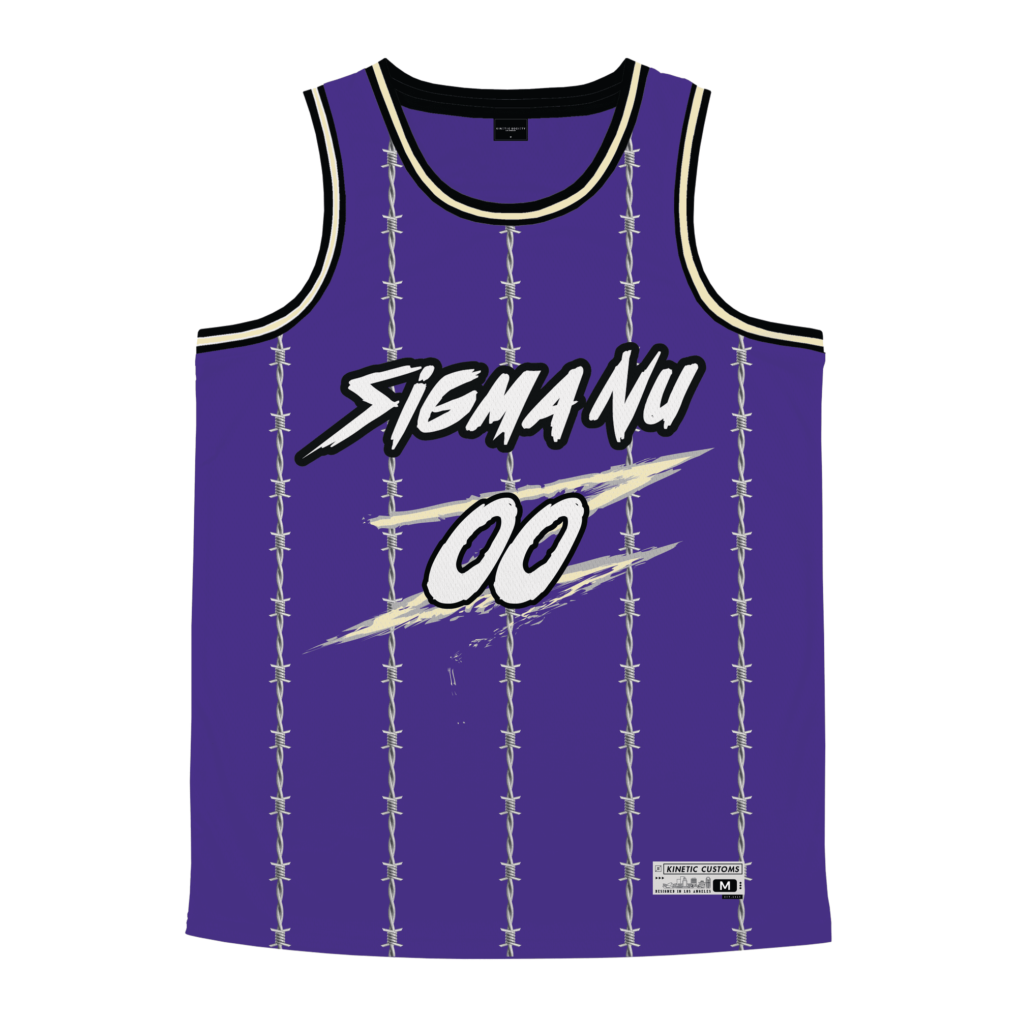 Sigma Nu - Barbed Wire Basketball Jersey