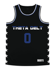 Theta Delta Chi - Black Star Night Mode Basketball Jersey