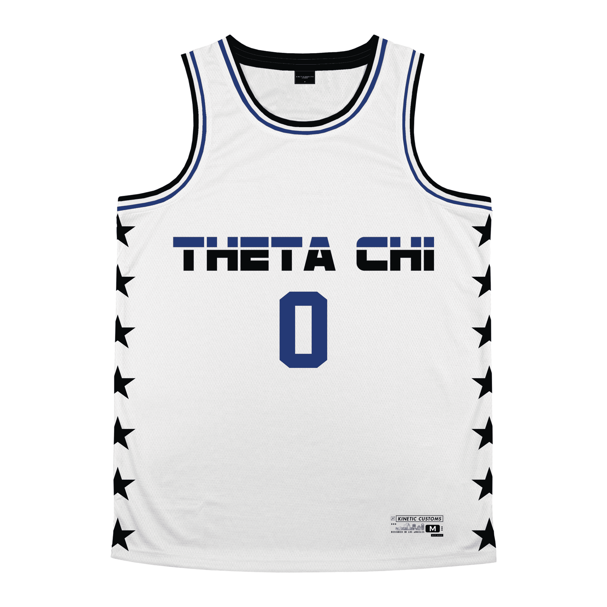 Theta Chi - Black Star Basketball Jersey