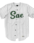 Sigma Alpha Epsilon - Green Pinstripe Baseball Jersey