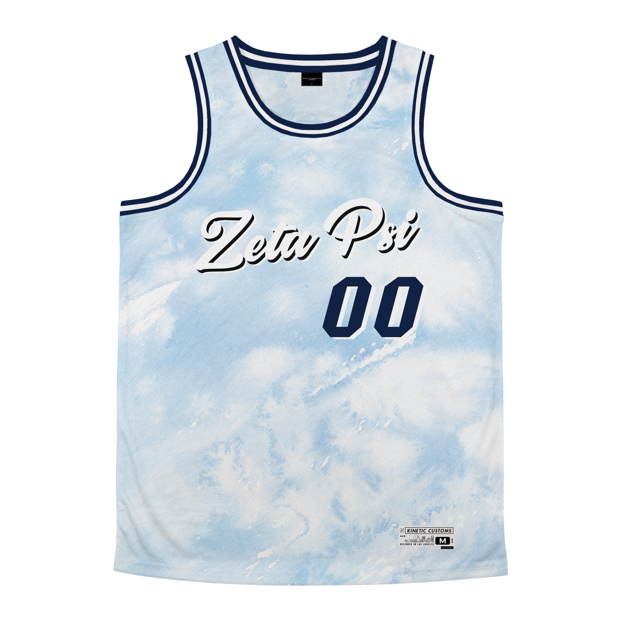 Zeta Psi - Blue Sky Basketball Jersey