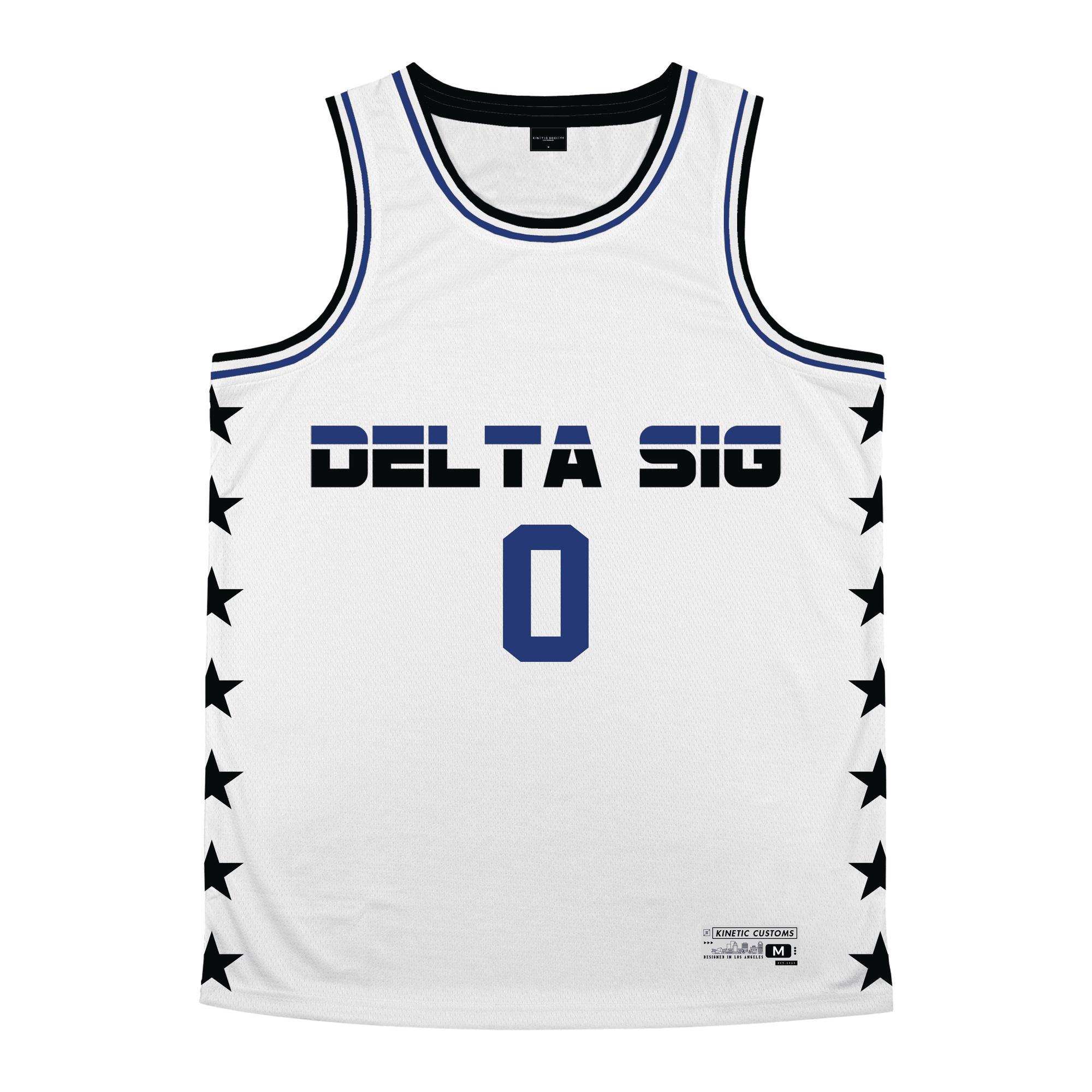 Delta Sigma Phi - Black Star Basketball Jersey