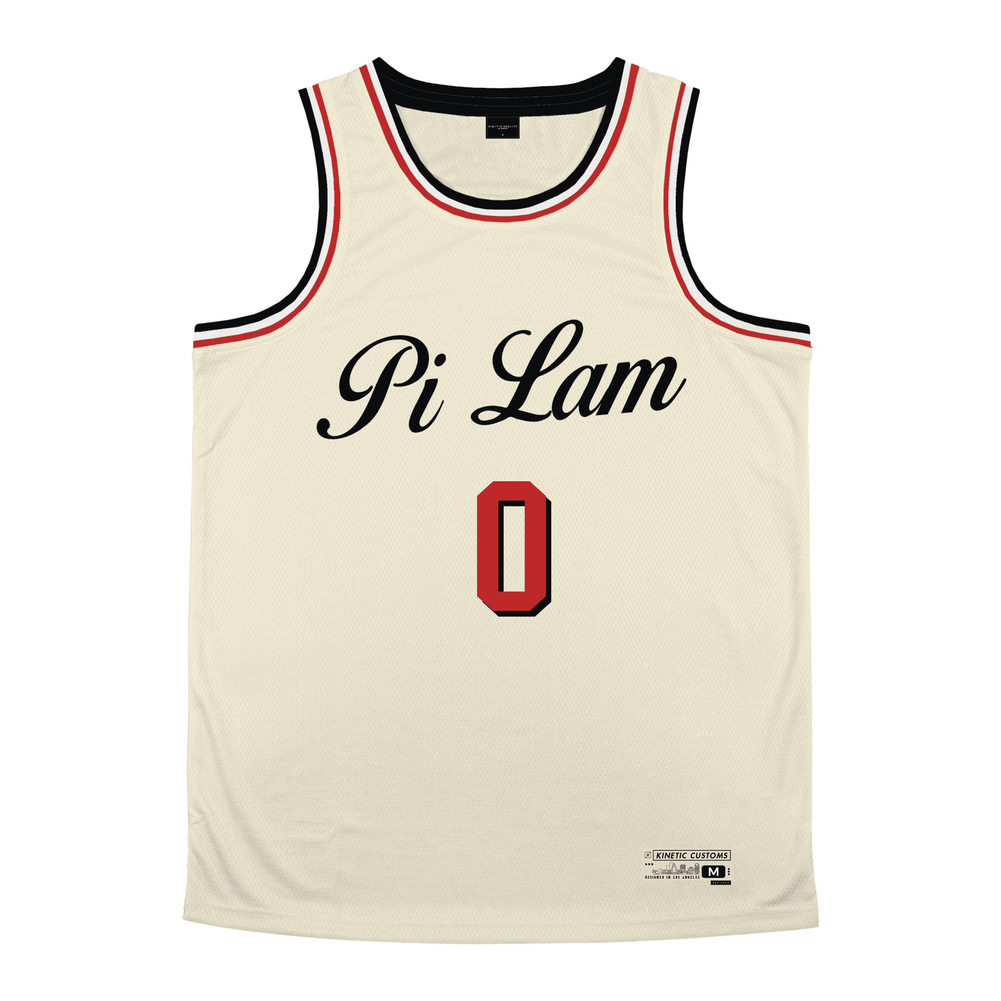 Pi Lambda Phi - VIntage Cream Basketball Jersey