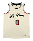 Pi Lambda Phi - VIntage Cream Basketball Jersey