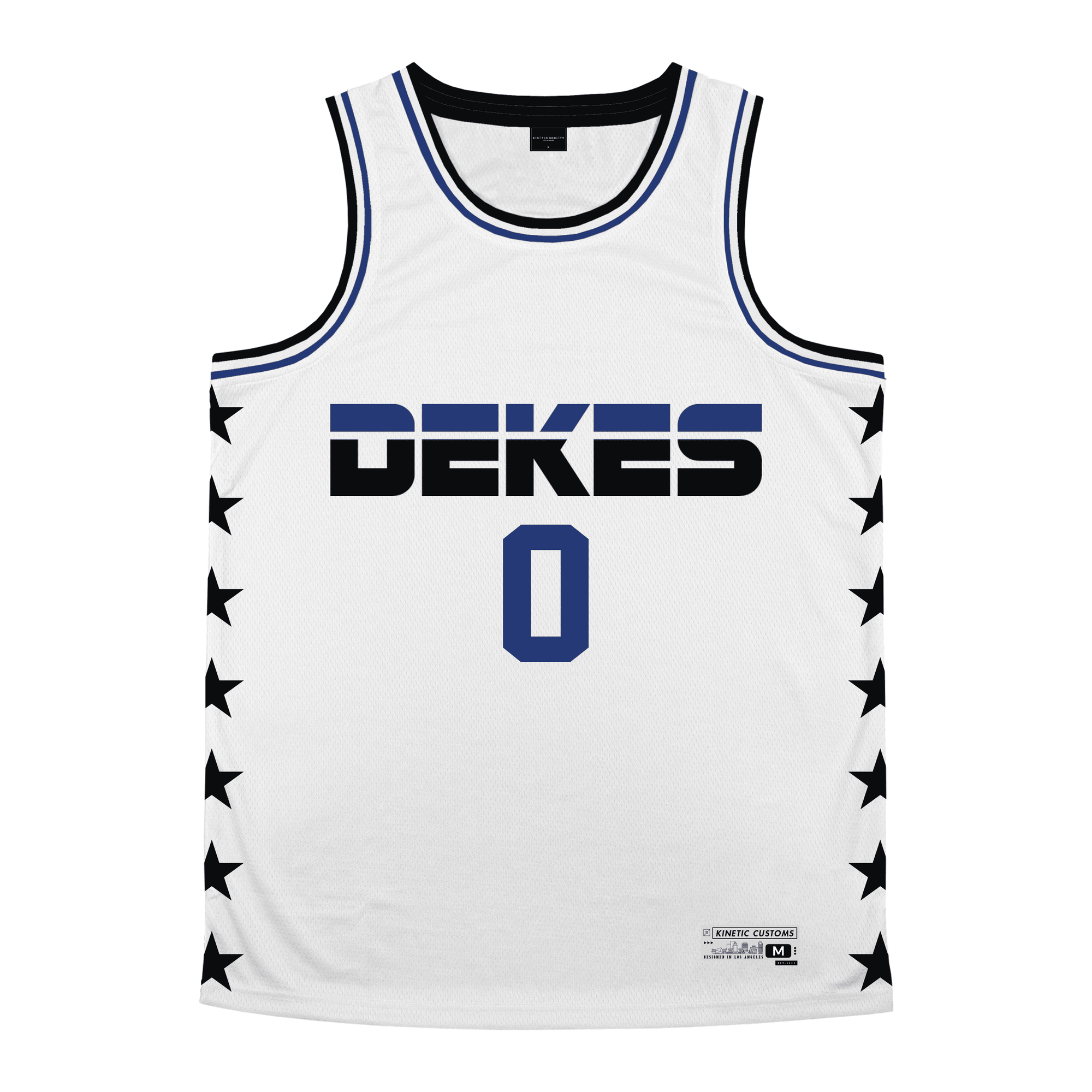 Delta Kappa Epsilon - Black Star Basketball Jersey