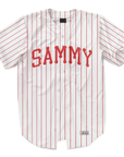 Sigma Alpha Mu - Red Pinstripe Baseball Jersey