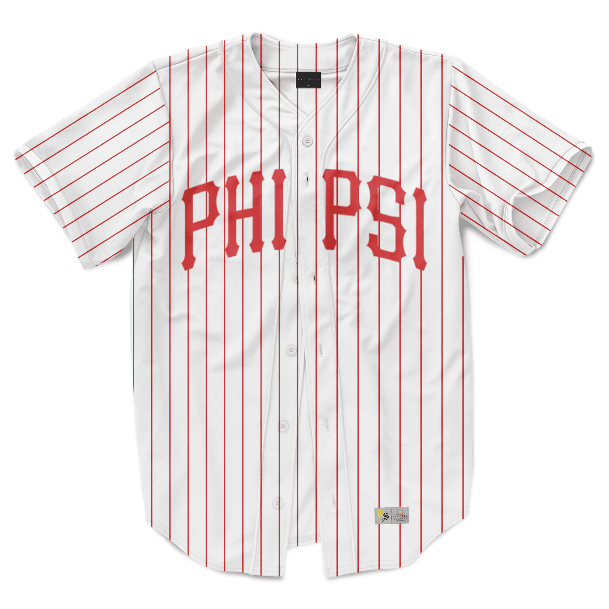 Phi Kappa Psi - Red Pinstripe Baseball Jersey