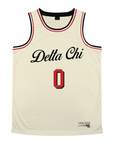 Delta Chi - VIntage Cream Basketball Jersey