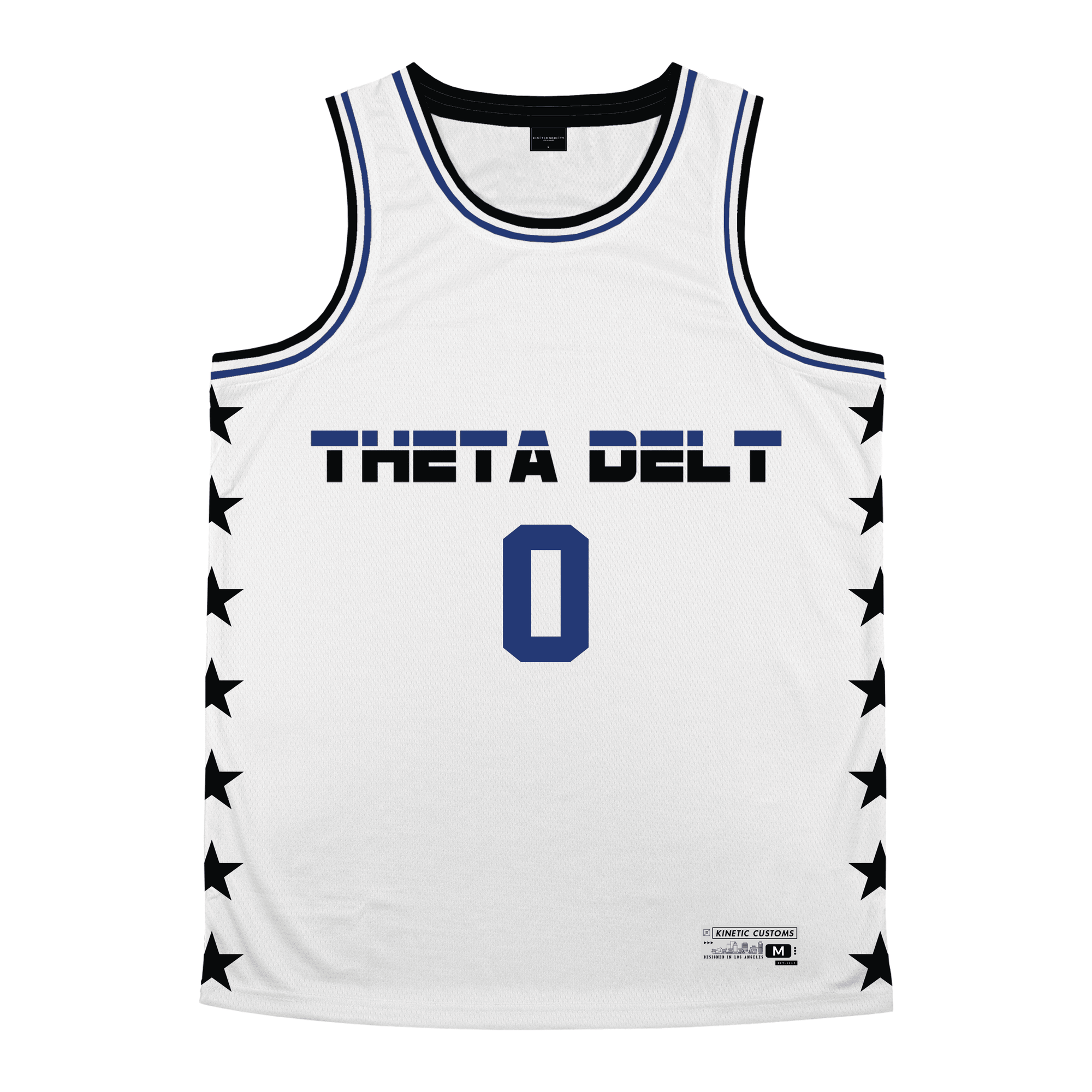 Theta Delta Chi - Black Star Basketball Jersey
