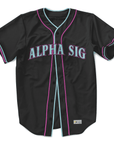 Alpha Sigma Phi - Neo Nightlife Baseball Jersey