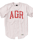 Alpha Gamma Rho - Red Pinstripe Baseball Jersey