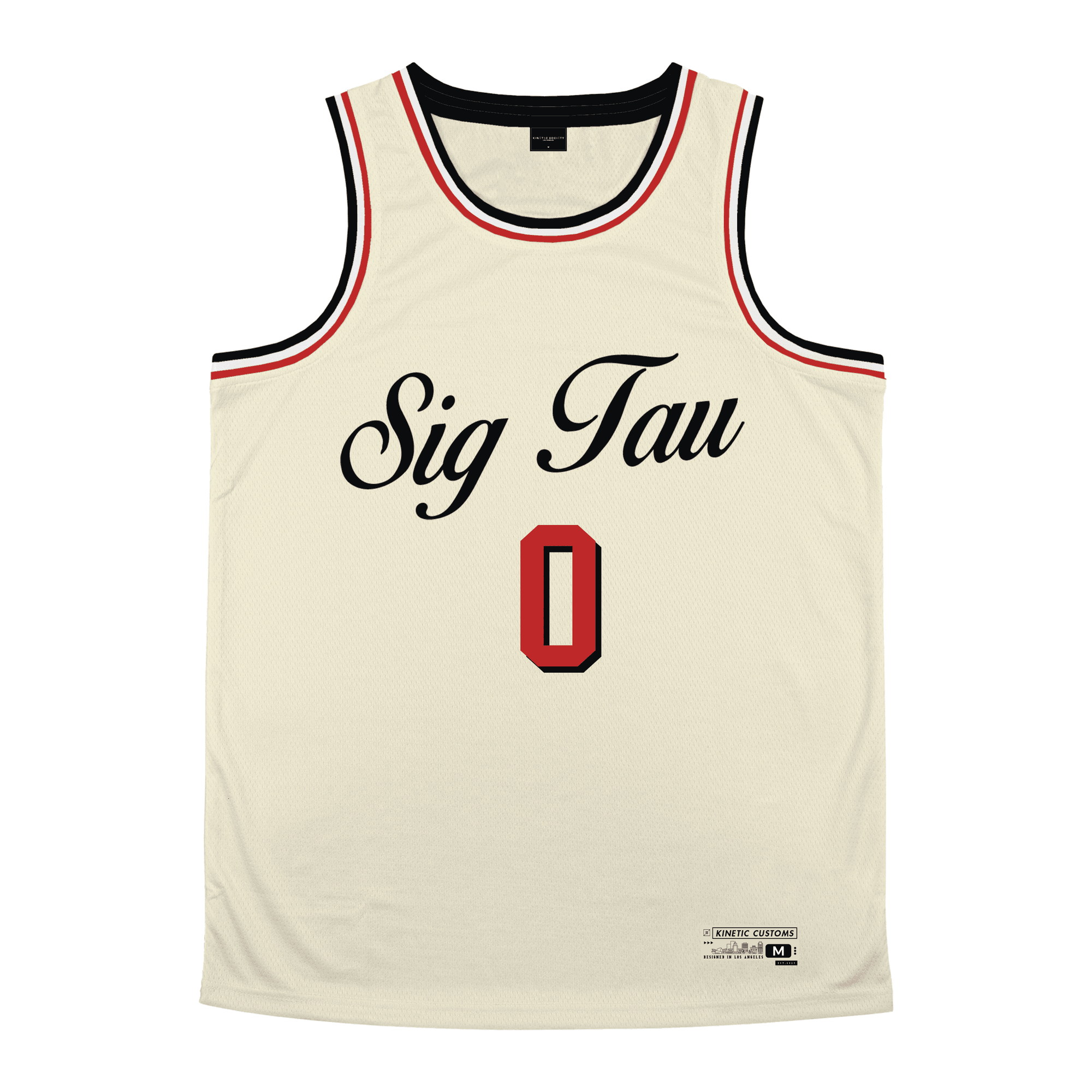 Sigma Tau Gamma - VIntage Cream Basketball Jersey