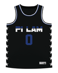 Pi Lambda Phi - Black Star Night Mode Basketball Jersey