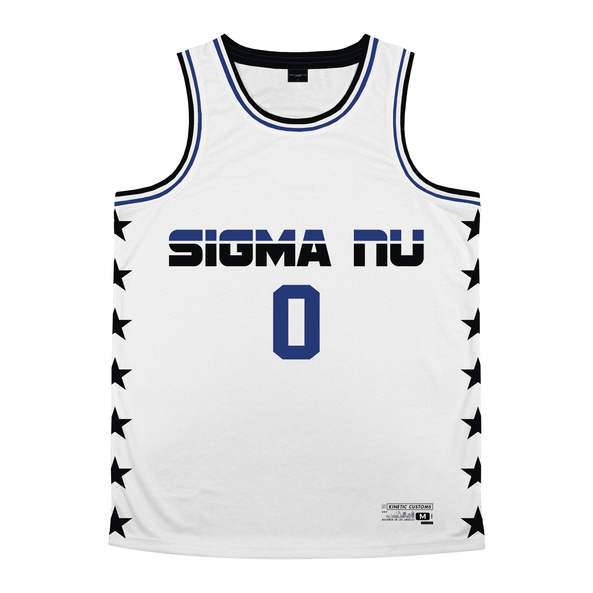 Sigma Nu - Black Star Basketball Jersey
