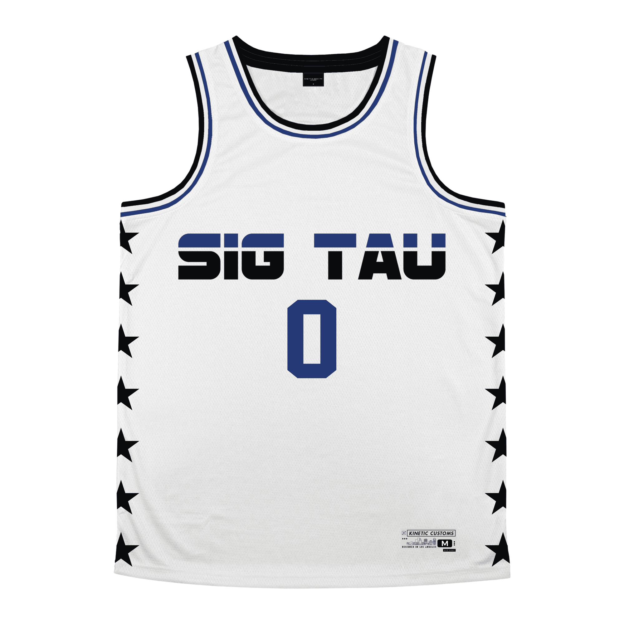 Sigma Tau Gamma - Black Star Basketball Jersey