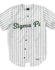 Sigma Pi - Green Pinstripe Baseball Jersey