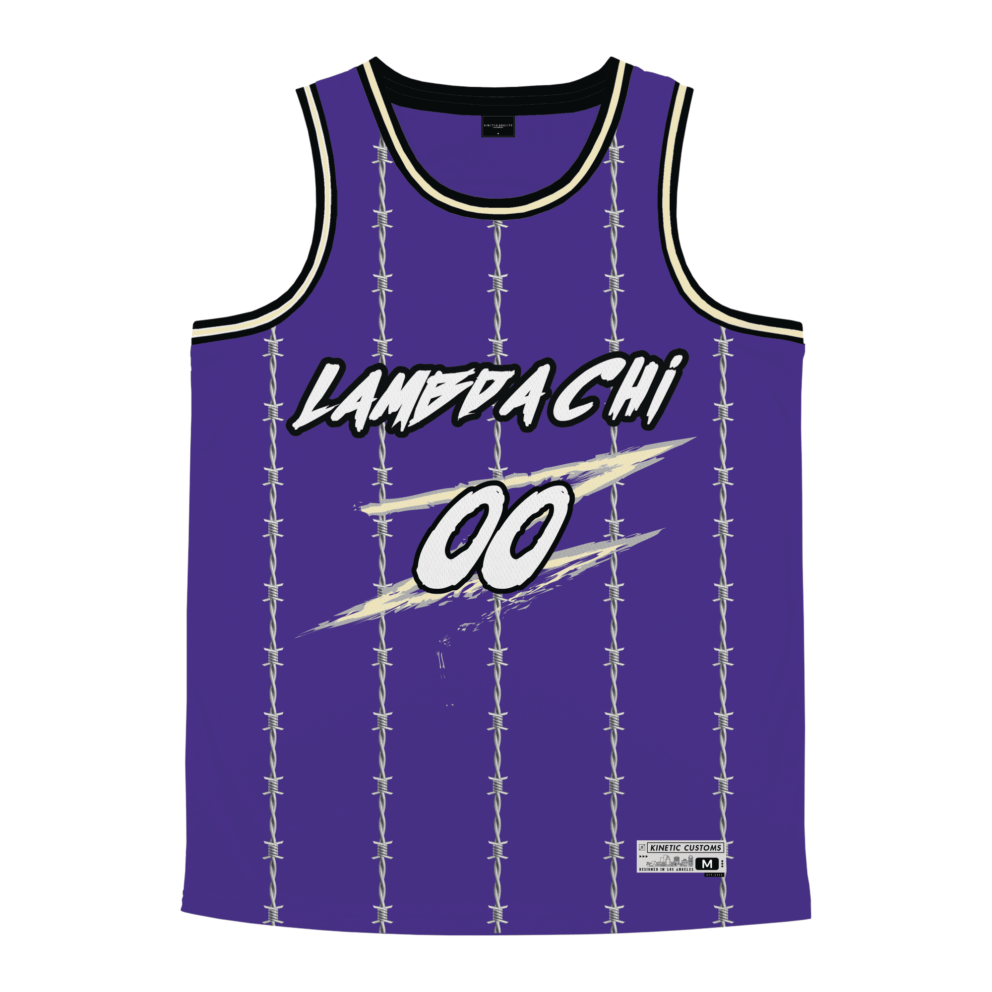Lambda Chi Alpha - Barbed Wire Basketball Jersey