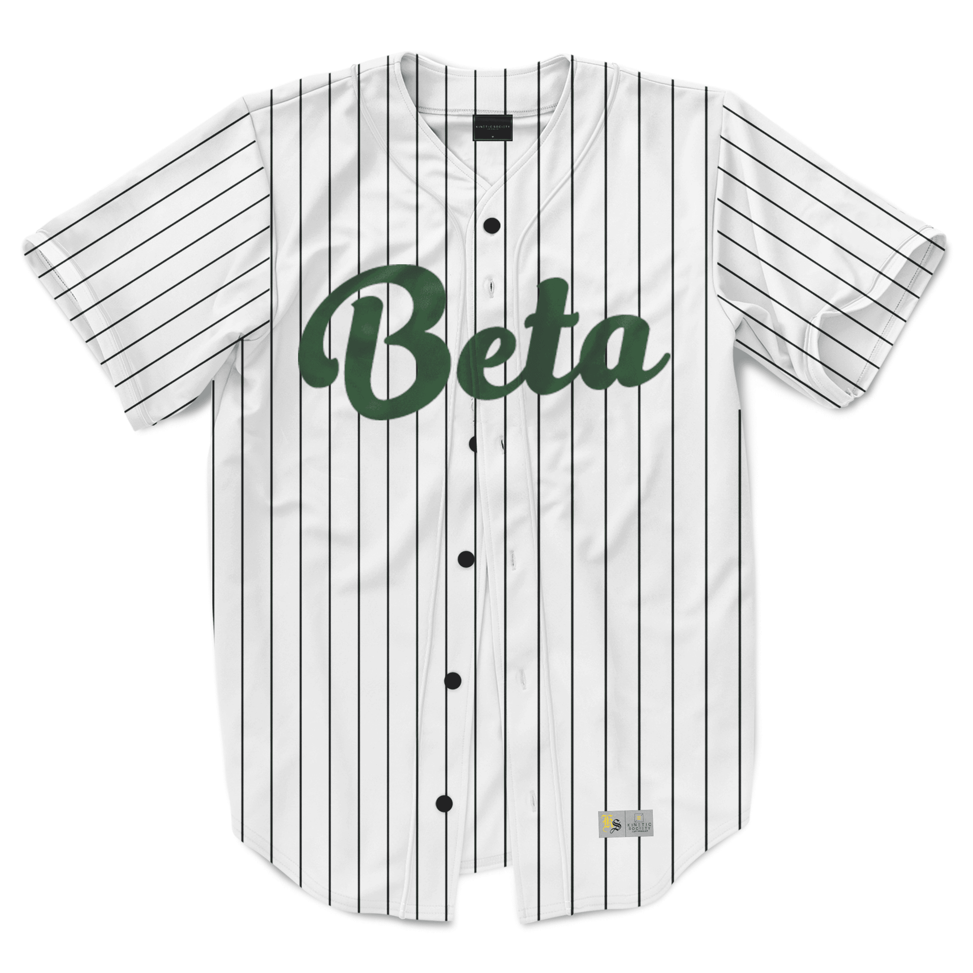 Beta Theta Pi - Green Pinstripe Baseball Jersey