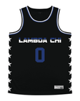 Lambda Chi Alpha - Black Star Night Mode Basketball Jersey