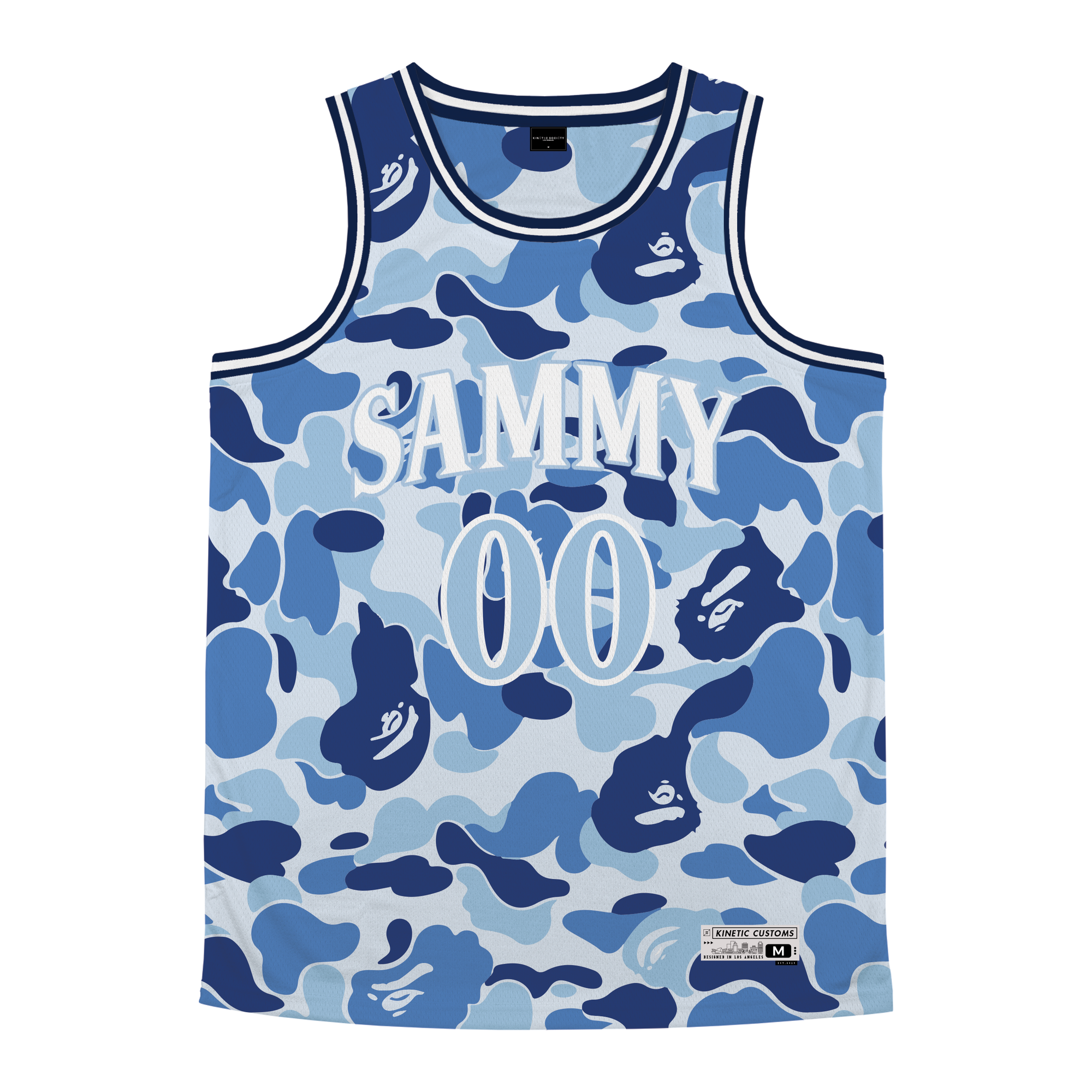 Sigma Alpha Mu - Blue Camo Basketball Jersey