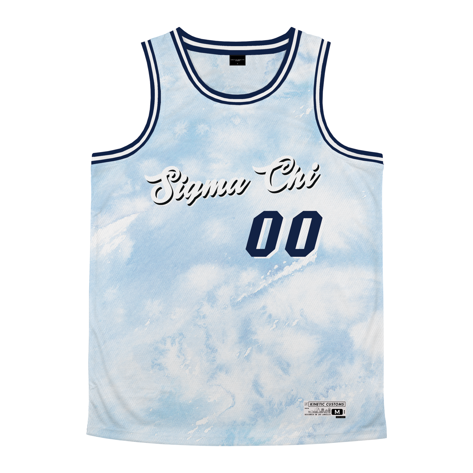 Sigma Chi - Blue Sky Basketball Jersey