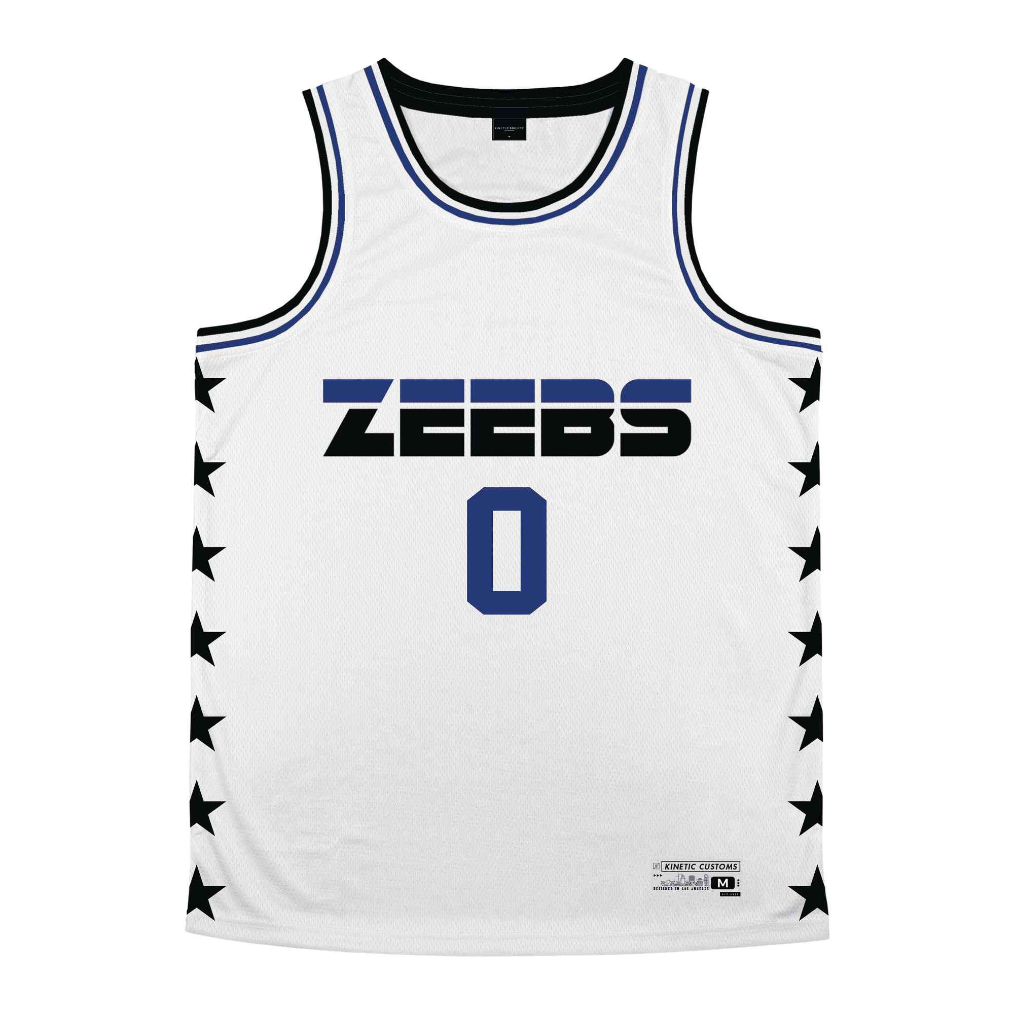 Zeta Beta Tau - Black Star Basketball Jersey