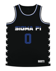 Sigma Pi - Black Star Night Mode Basketball Jersey