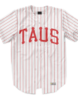 Alpha Tau Omega - Red Pinstripe Baseball Jersey