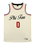 Phi Kappa Tau - VIntage Cream Basketball Jersey