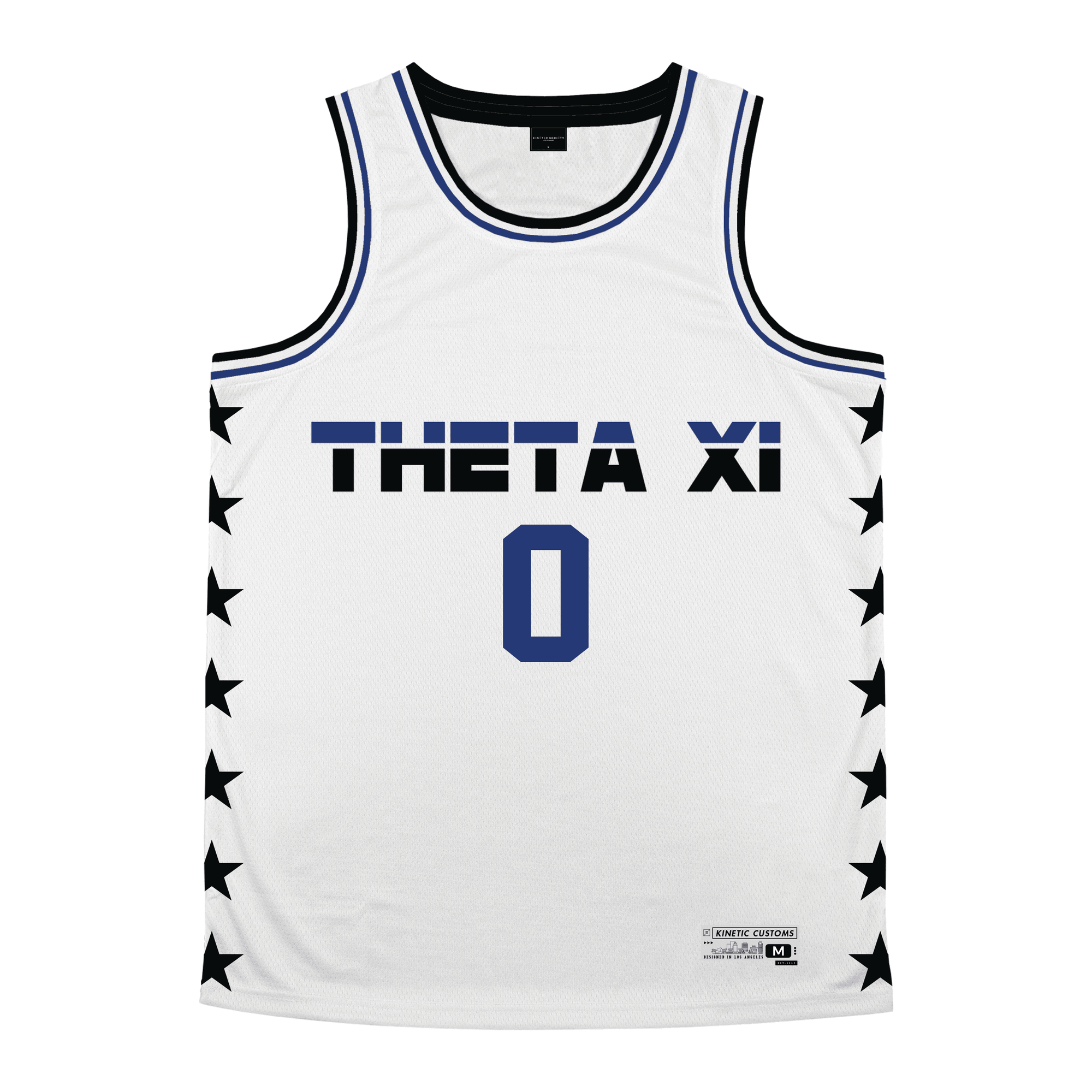 Theta Xi - Black Star Basketball Jersey
