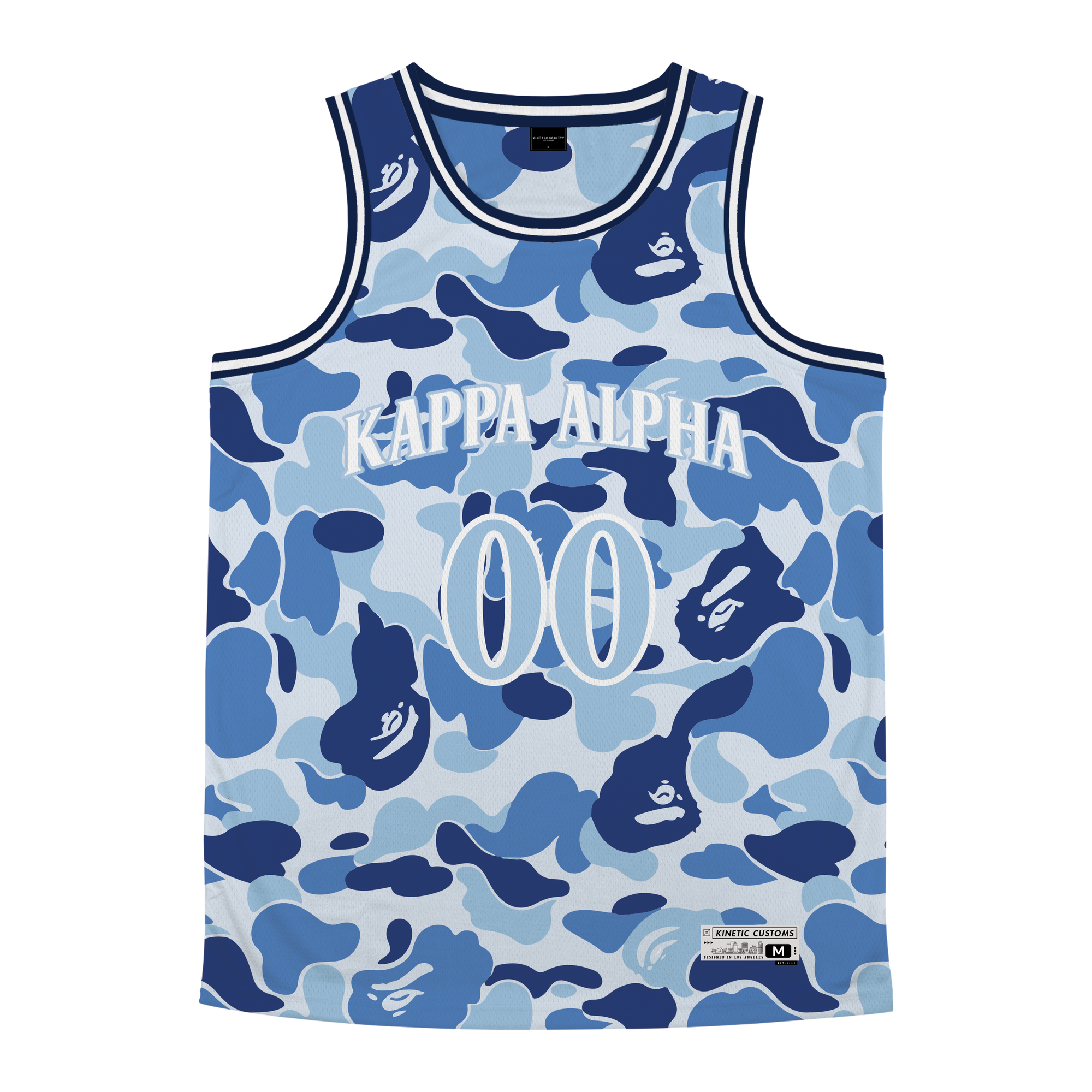 Kappa Alpha Order - Blue Camo Basketball Jersey