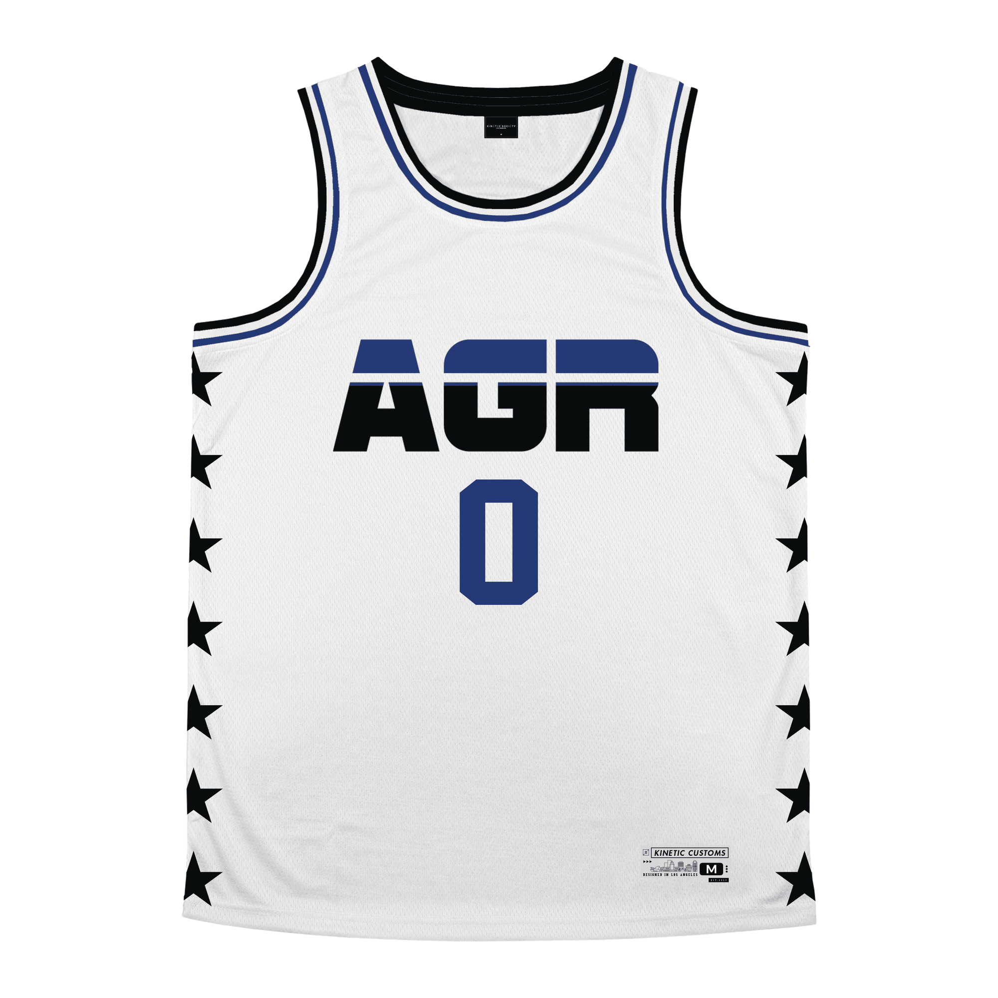 Alpha Gamma Rho - Black Star Basketball Jersey