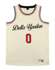 Delta Upsilon - VIntage Cream Basketball Jersey