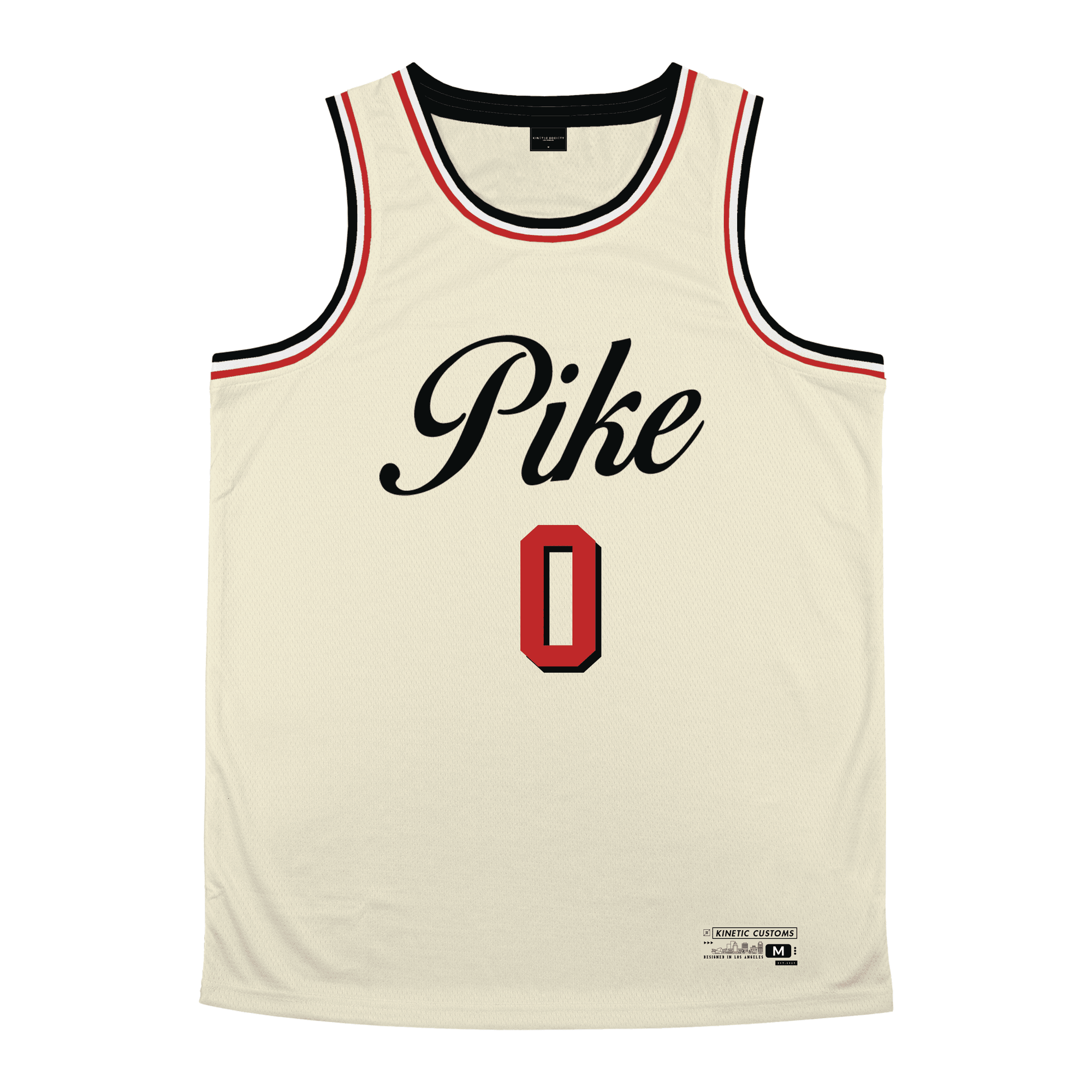 Pi Kappa Alpha - VIntage Cream Basketball Jersey