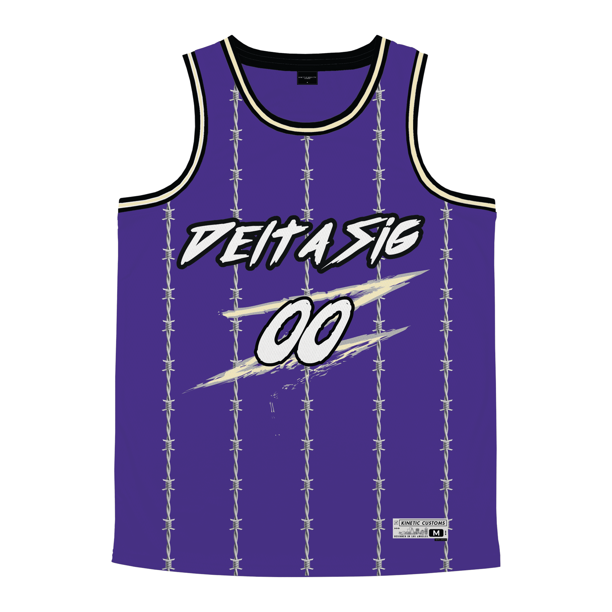 Delta Sigma Phi - Barbed Wire Basketball Jersey